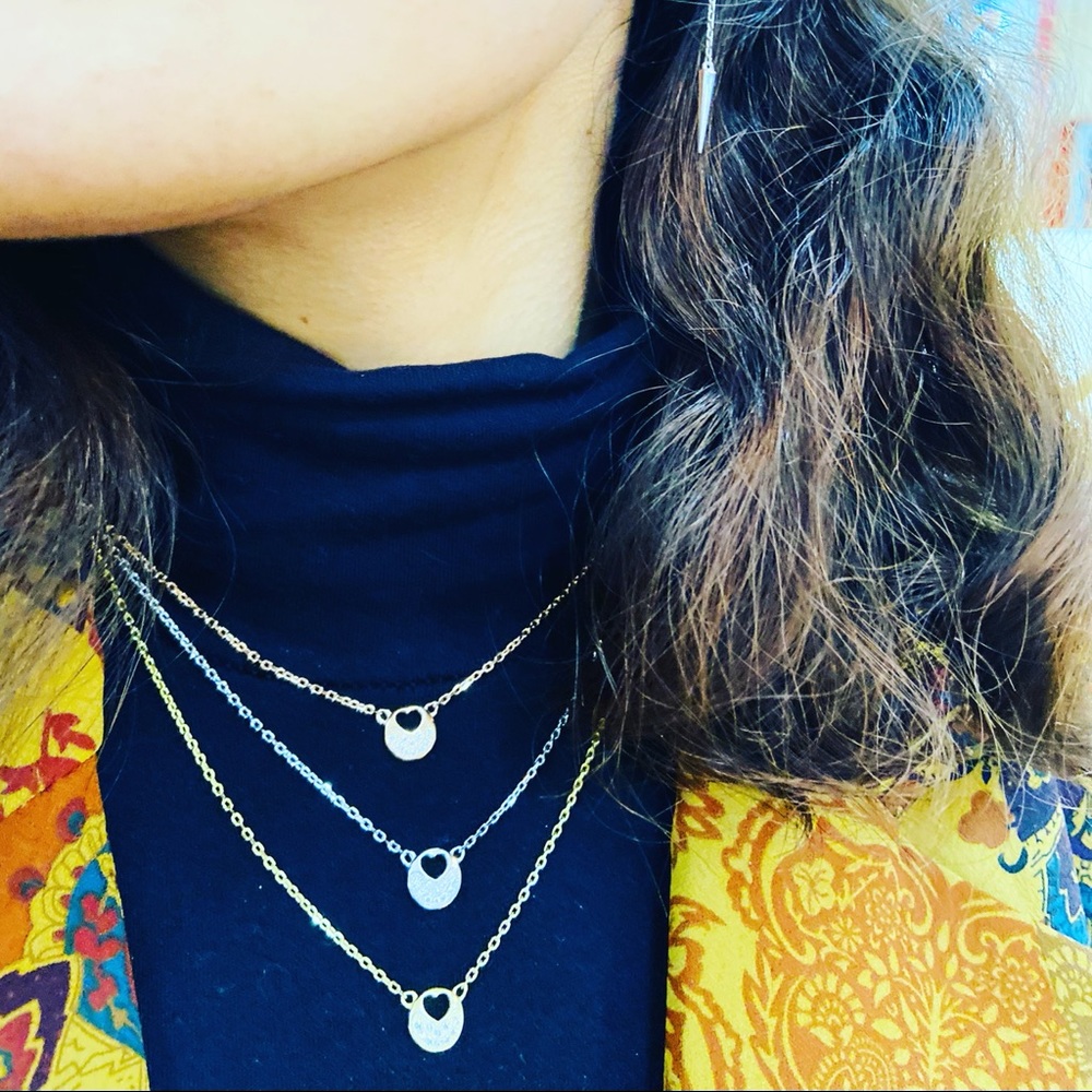 Tri-color Layered Necklace